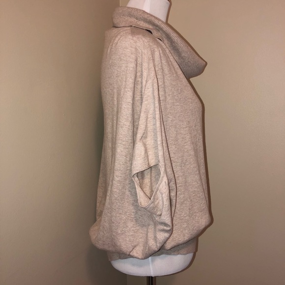 AllSaints ”Elis”Tan Cowl Neck Lightweight 100% Cotton Sweater,Size-Medium - Picture 6 of 9